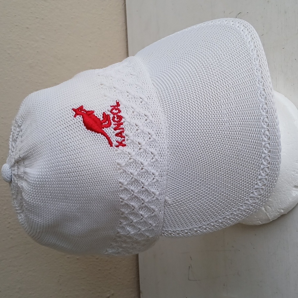 Kangol white mesh baseball hat